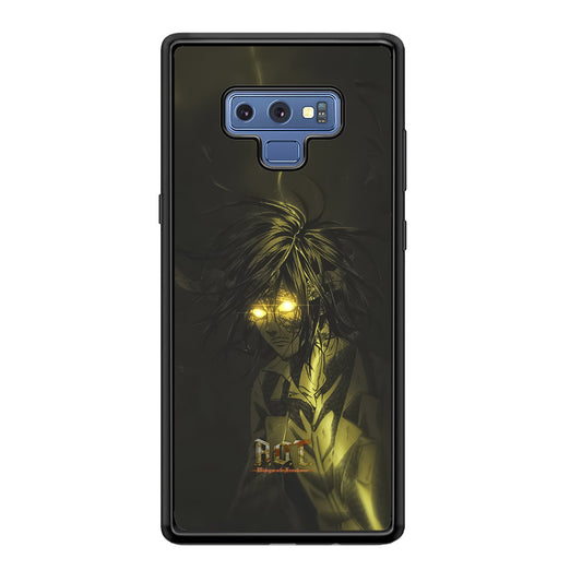 Attack on Titan Flaming Golden Eyes Samsung Galaxy Note 9 Case