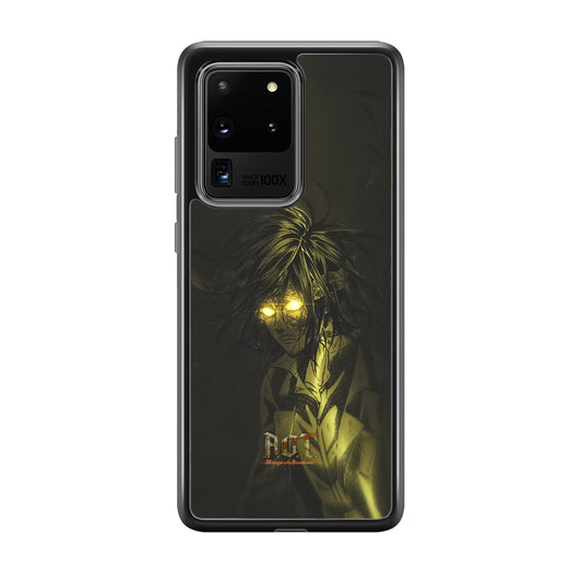 Attack on Titan Flaming Golden Eyes Samsung Galaxy S20 Ultra Case