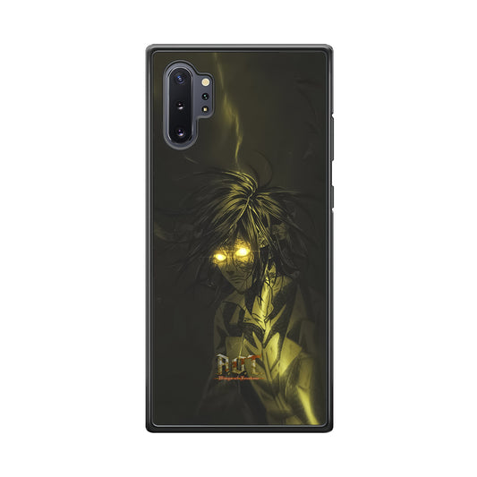 Attack on Titan Flaming Golden Eyes Samsung Galaxy Note 10 Plus Case