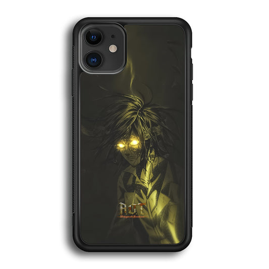 Attack on Titan Flaming Golden Eyes iPhone 12 Case