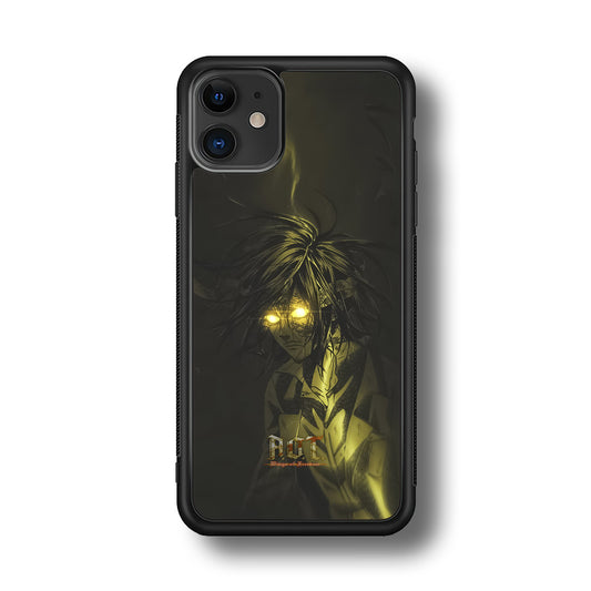 Attack on Titan Flaming Golden Eyes iPhone 11 Case