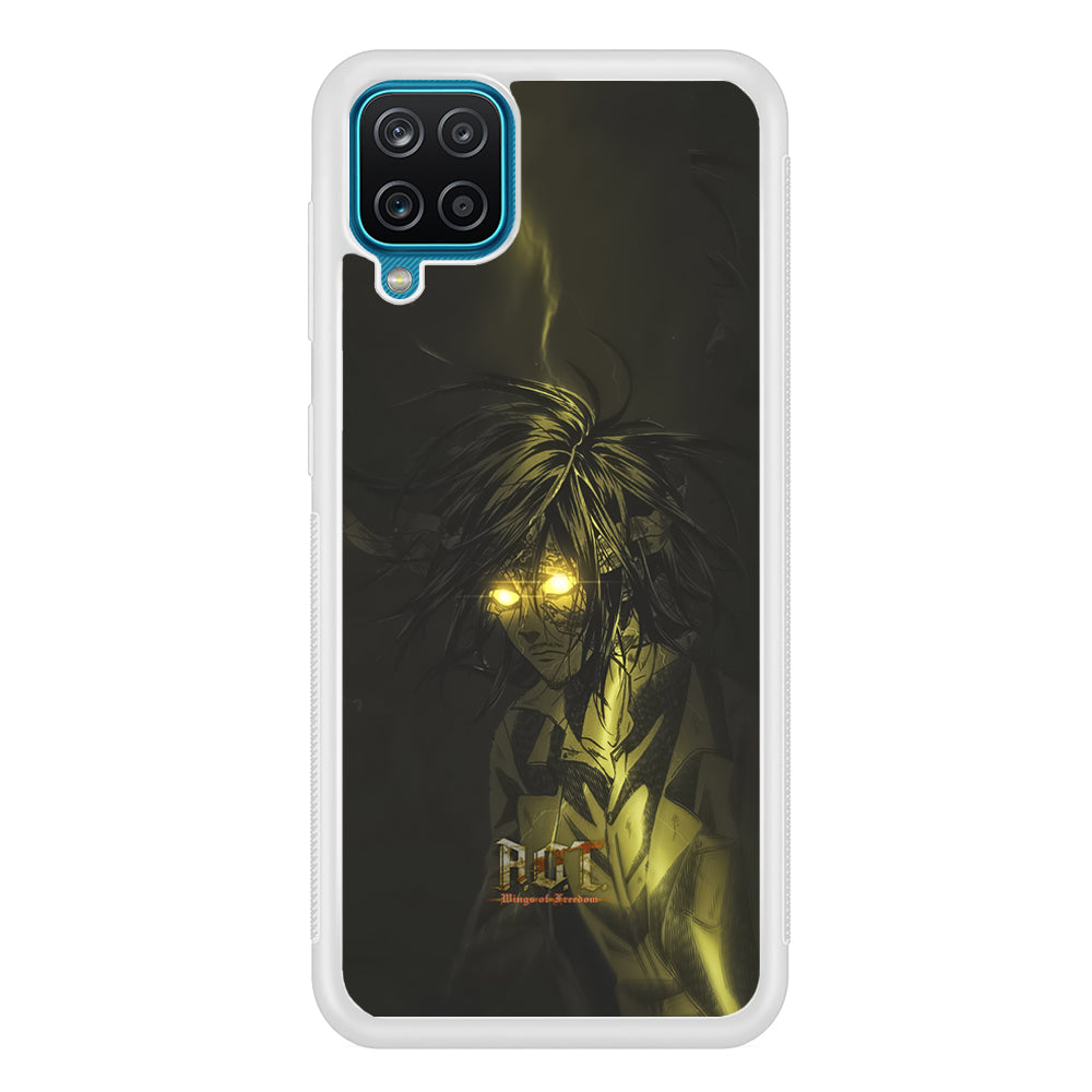 Attack on Titan Flaming Golden Eyes Samsung Galaxy A12 Case