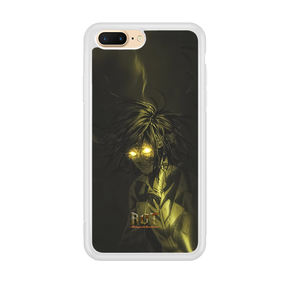 Attack on Titan Flaming Golden Eyes iPhone 8 Plus Case