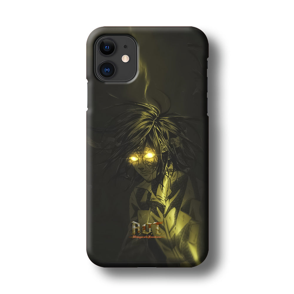 Attack on Titan Flaming Golden Eyes iPhone 11 Case