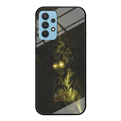 Attack on Titan Flaming Golden Eyes Samsung Galaxy A32 Case