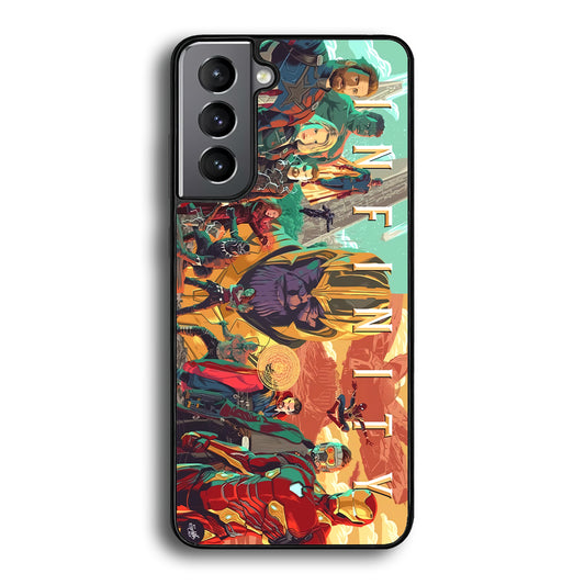 Avenger Infinity Poster of Members Samsung Galaxy S21 Plus Case - Carneyforia