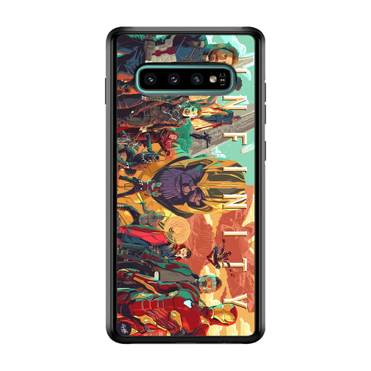 Avenger Infinity Poster of Members Samsung Galaxy S10 Case
