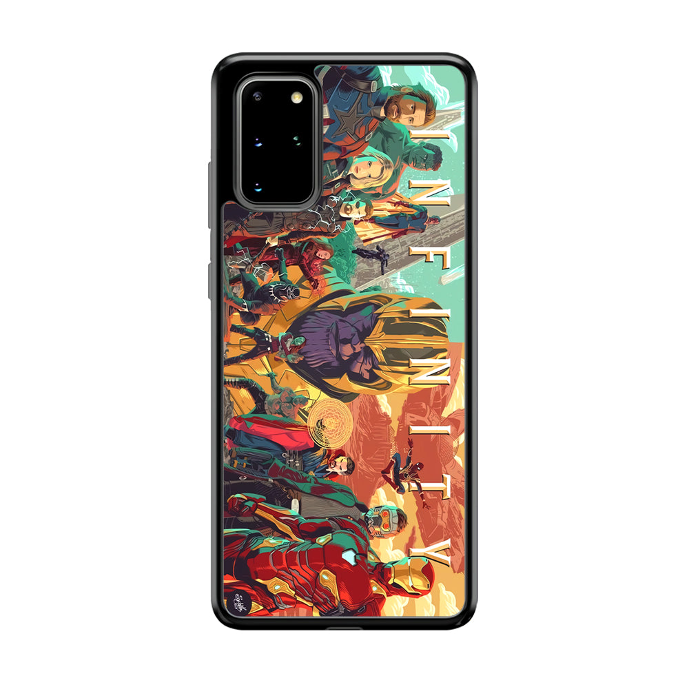 Avenger Infinity Poster of Members Samsung Galaxy S20 Plus Case