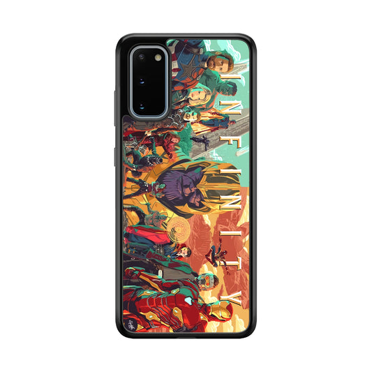 Avenger Infinity Poster of Members Samsung Galaxy S20 Case
