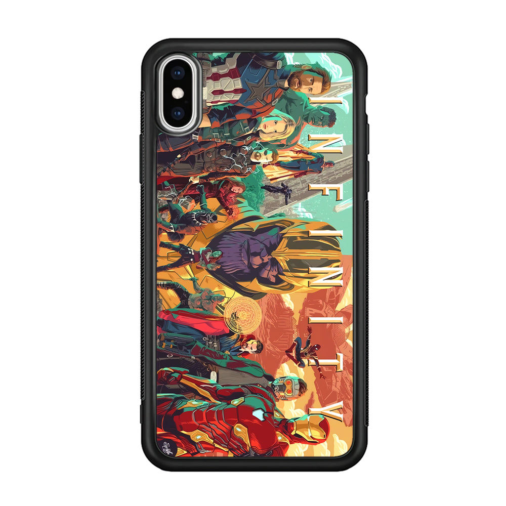 Avenger Infinity Poster of Members iPhone X Case