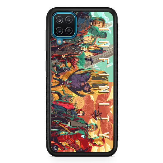 Avenger Infinity Poster of Members Samsung Galaxy A12 Case