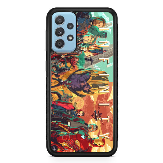Avenger Infinity Poster of Members Samsung Galaxy A52 Case