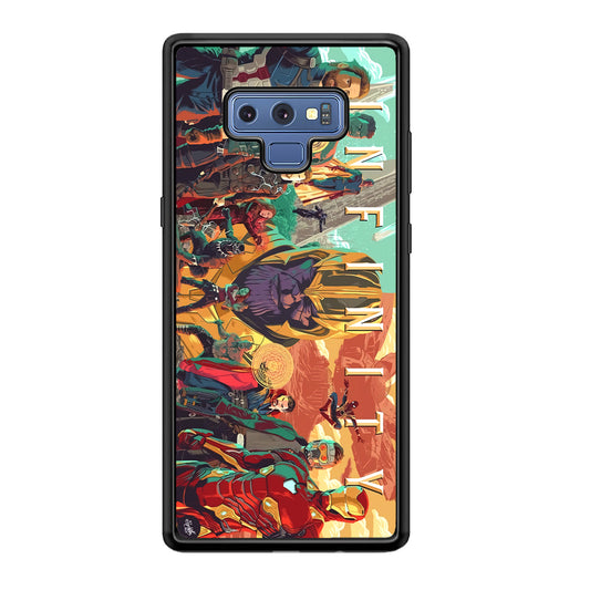 Avenger Infinity Poster of Members Samsung Galaxy Note 9 Case