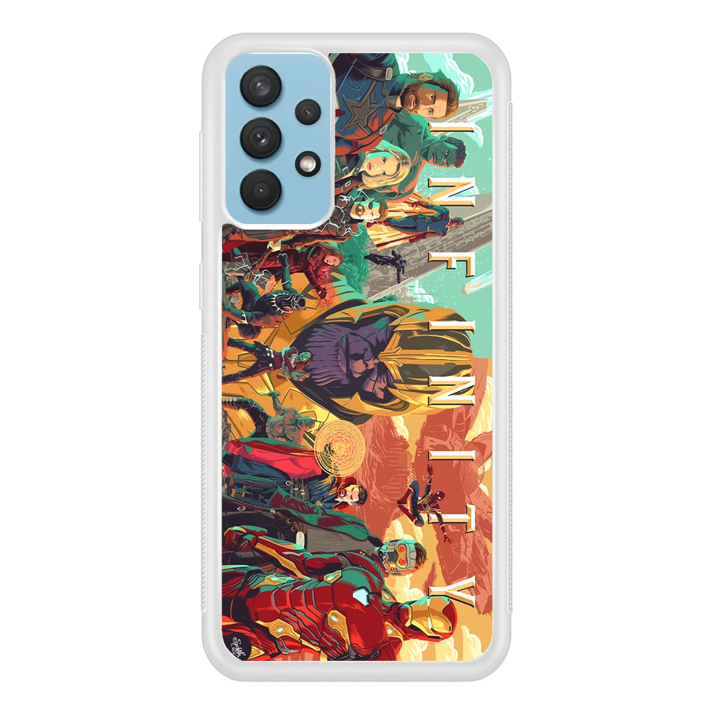 Avenger Infinity Poster of Members Samsung Galaxy A32 Case