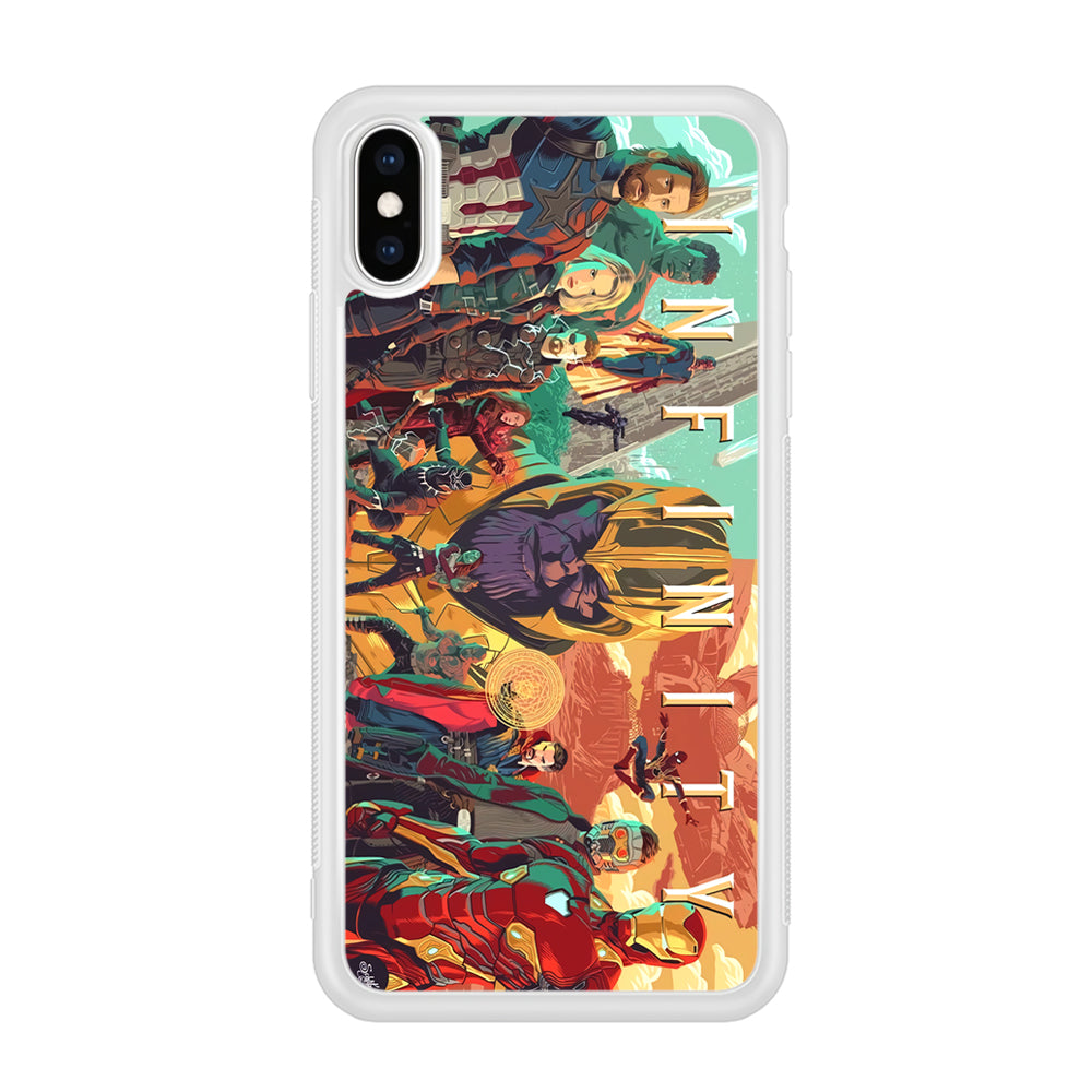 Avenger Infinity Poster of Members iPhone X Case
