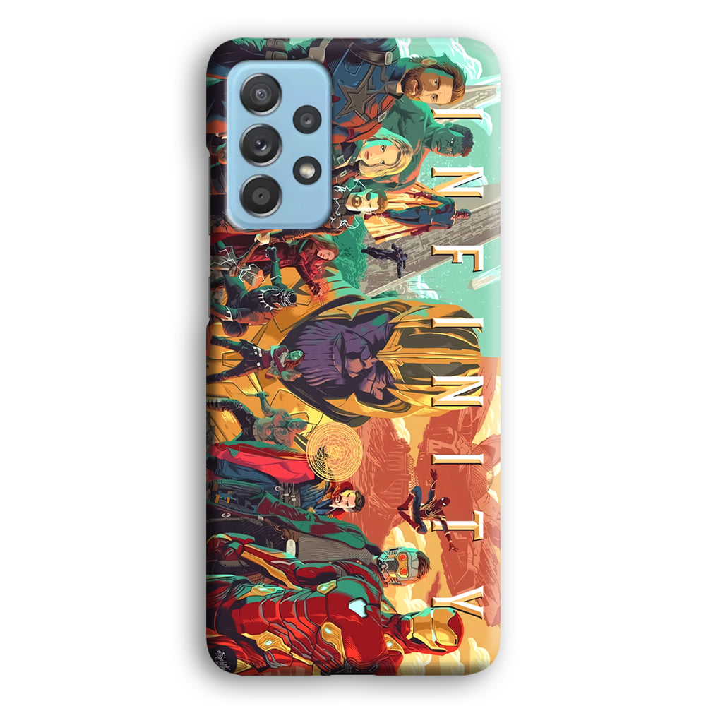 Avenger Infinity Poster of Members Samsung Galaxy A72 Case