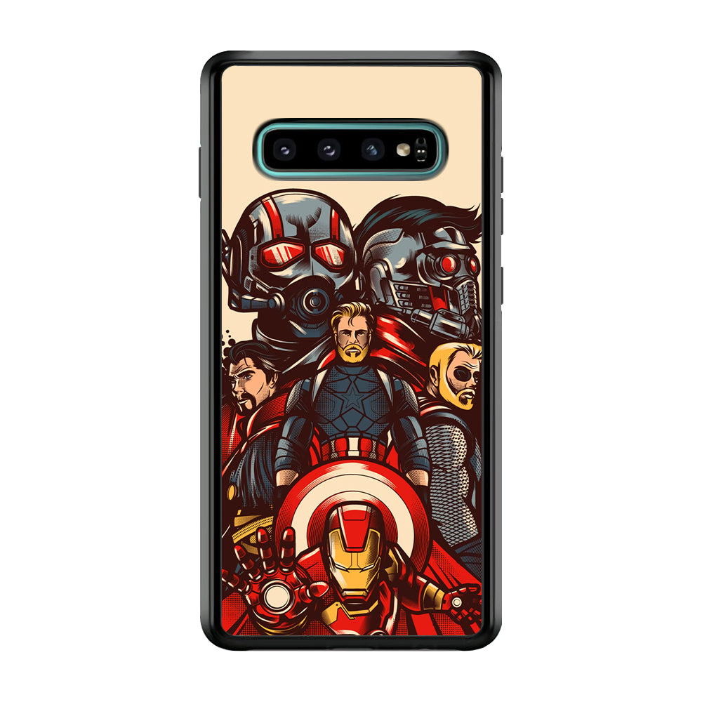 Avenger Ironman and Team Samsung Galaxy S10 Case