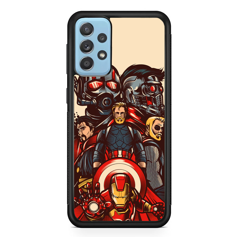 Avenger Ironman and Team Samsung Galaxy A52 Case