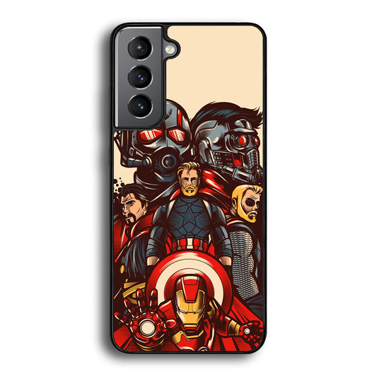 Avenger Ironman and Team Samsung Galaxy S21 Plus Case - Carneyforia