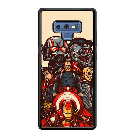 Avenger Ironman and Team Samsung Galaxy Note 9 Case
