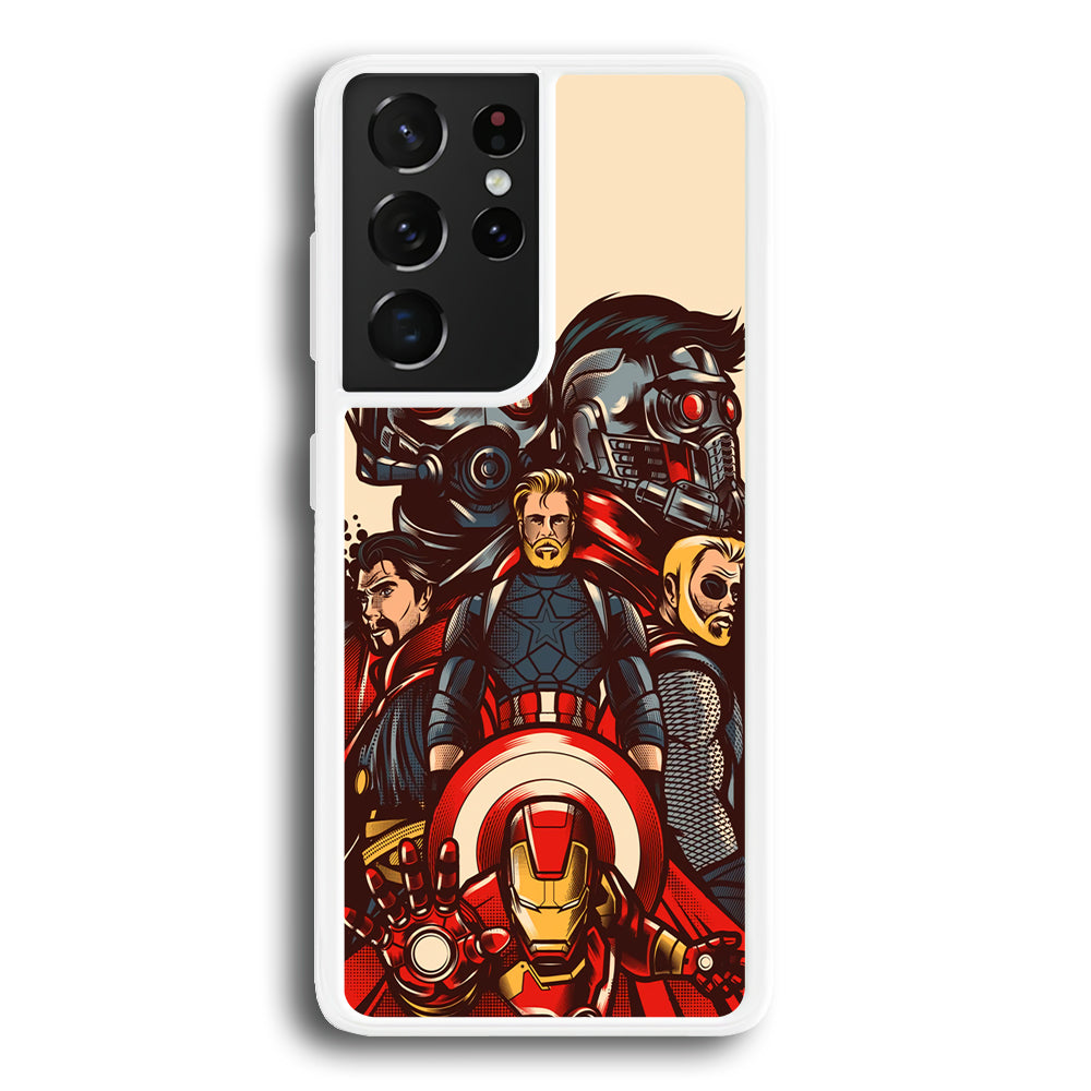 Avenger Ironman and Team Samsung Galaxy S21 Ultra Case