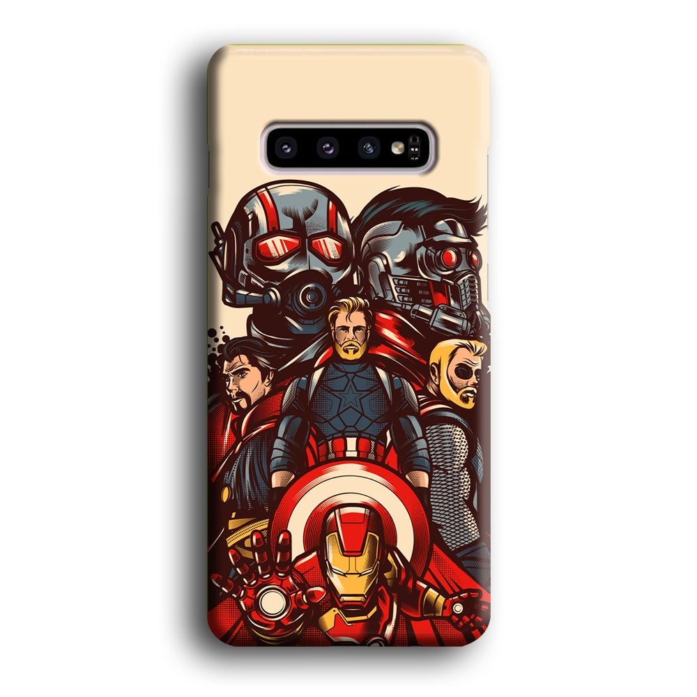 Avenger Ironman and Team Samsung Galaxy S10 Case