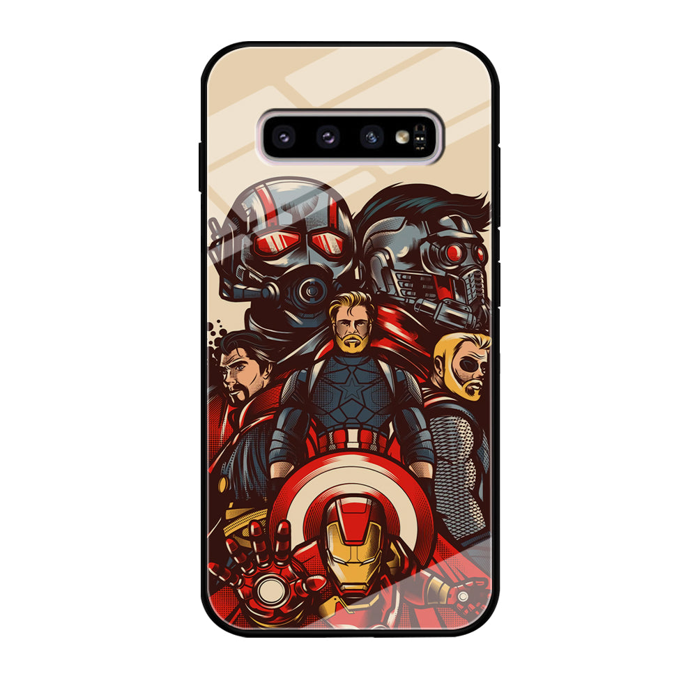 Avenger Ironman and Team Samsung Galaxy S10 Case