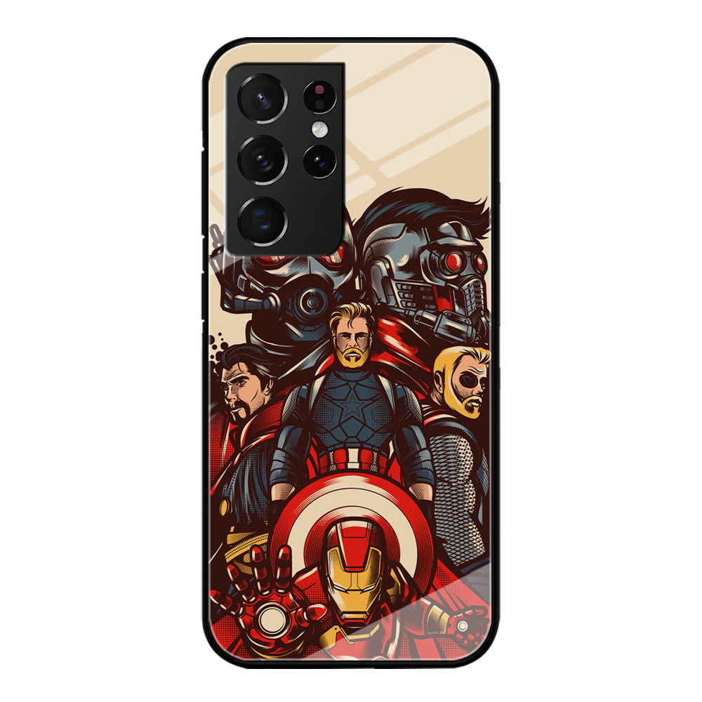 Avenger Ironman and Team Samsung Galaxy S21 Ultra Case