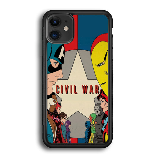 Avengers Civil War Comic iPhone 12 Case