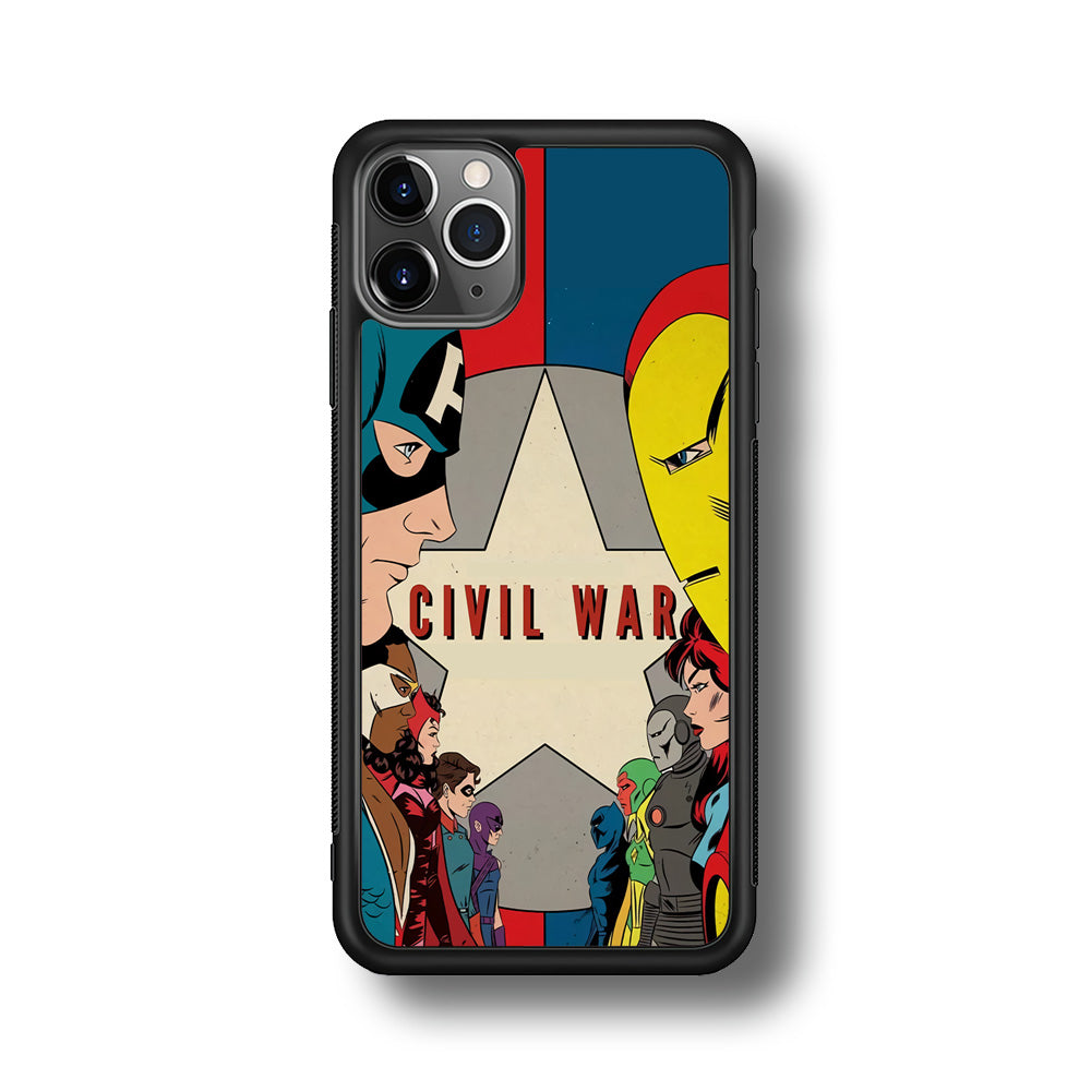 Avengers Civil War Comic iPhone 11 Pro Case