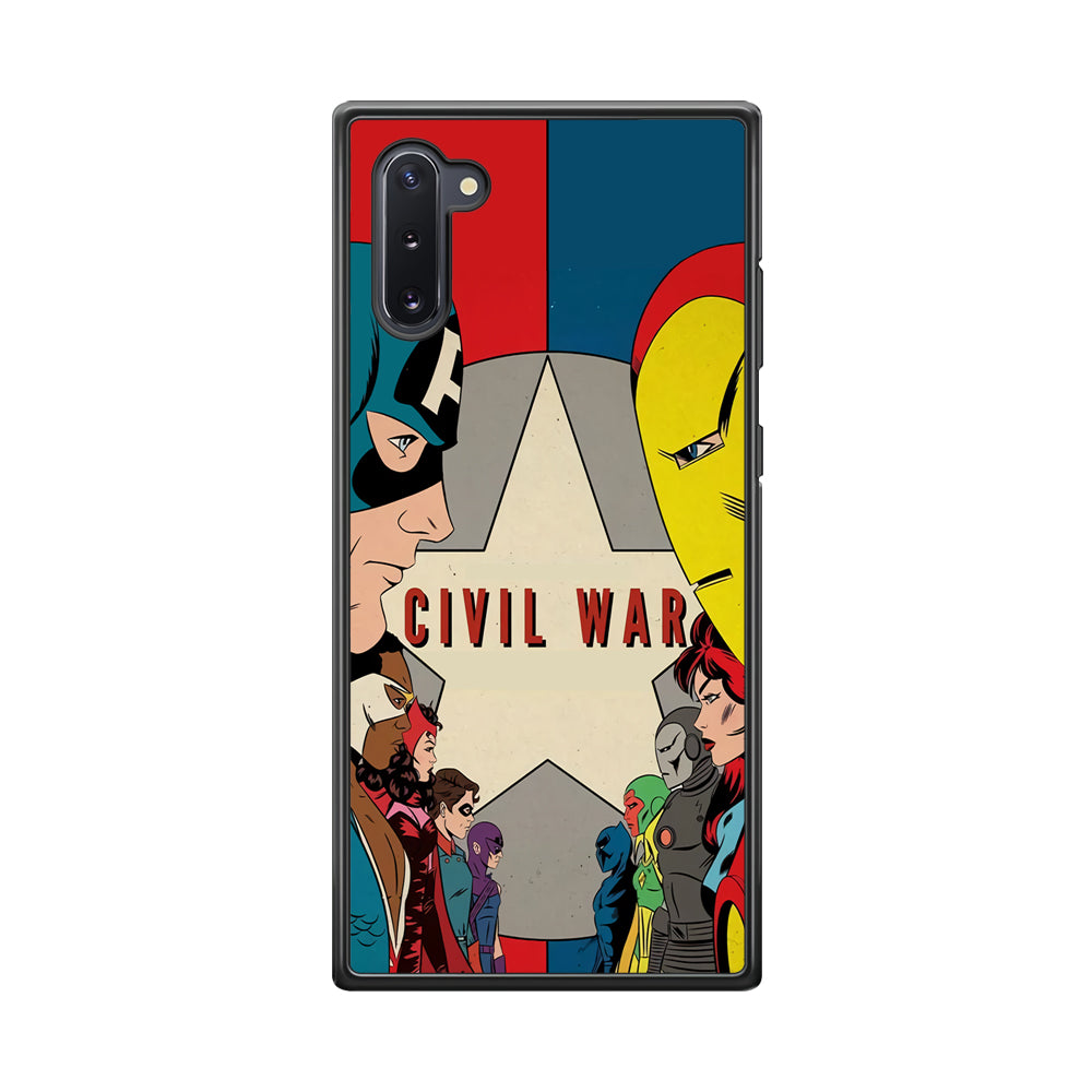 Avengers Civil War Comic Samsung Galaxy Note 10 Case