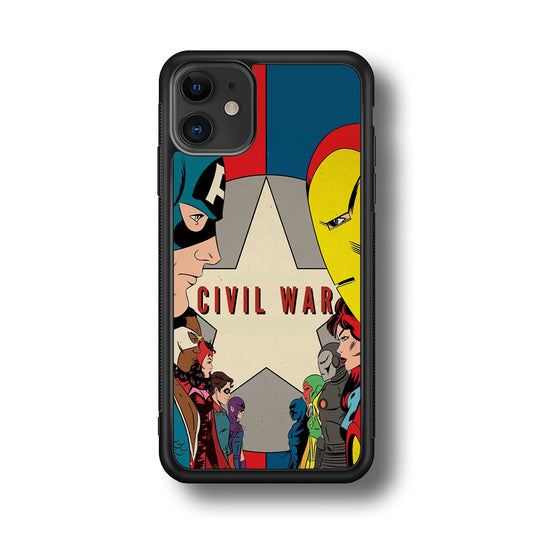 Avengers Civil War Comic iPhone 11 Case