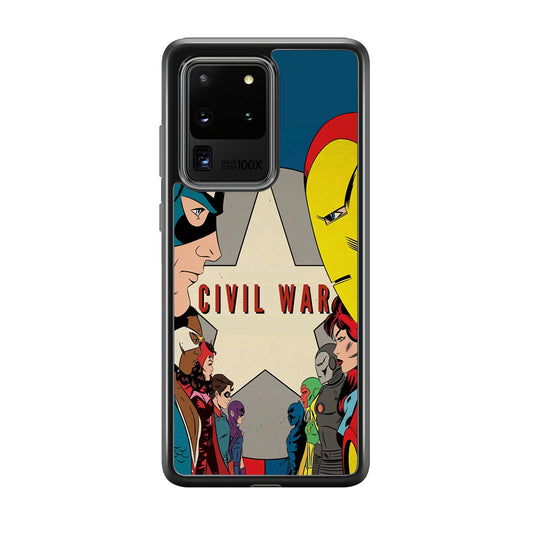 Avengers Civil War Comic Samsung Galaxy S20 Ultra Case