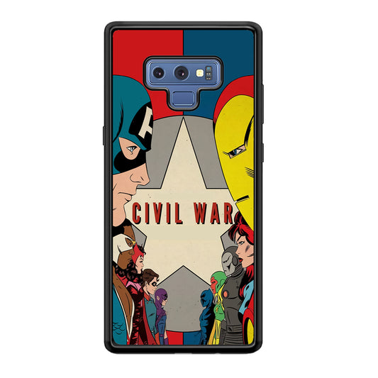 Avengers Civil War Comic Samsung Galaxy Note 9 Case