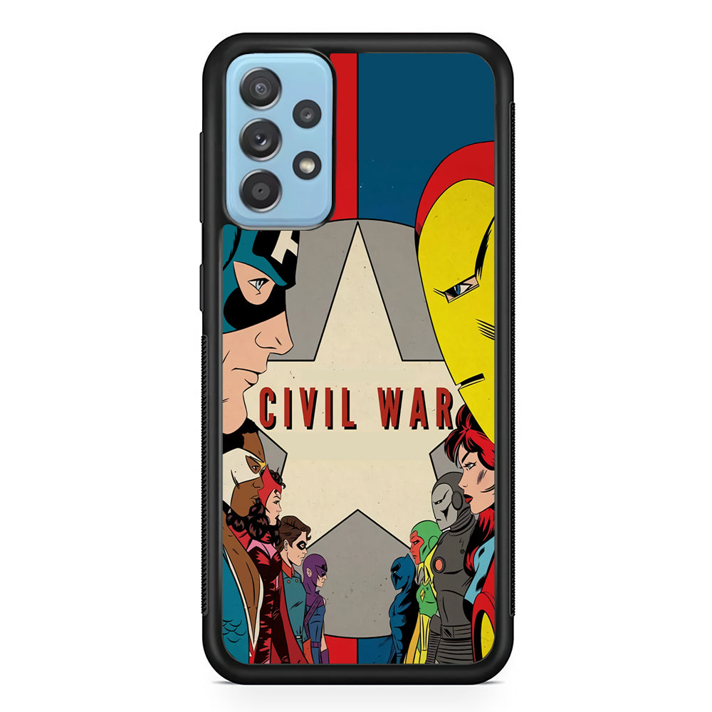 Avengers Civil War Comic Samsung Galaxy A52 Case