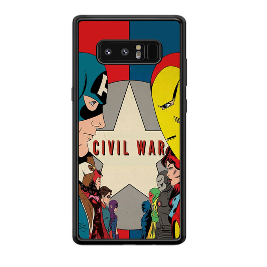 Avengers Civil War Comic Samsung Galaxy Note 8 Case