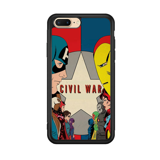 Avengers Civil War Comic iPhone 8 Plus Case