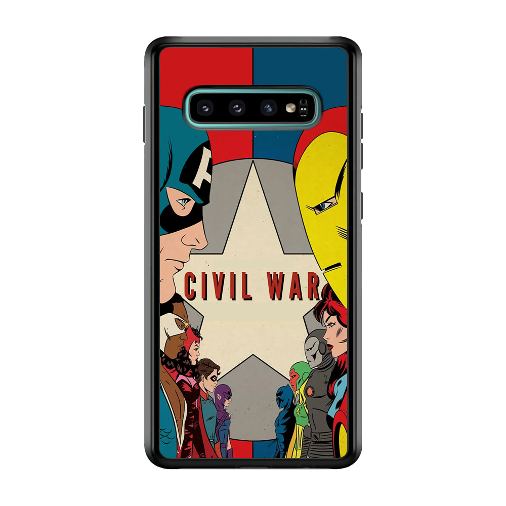 Avengers Civil War Comic Samsung Galaxy S10 Case