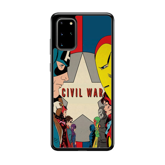 Avengers Civil War Comic Samsung Galaxy S20 Plus Case