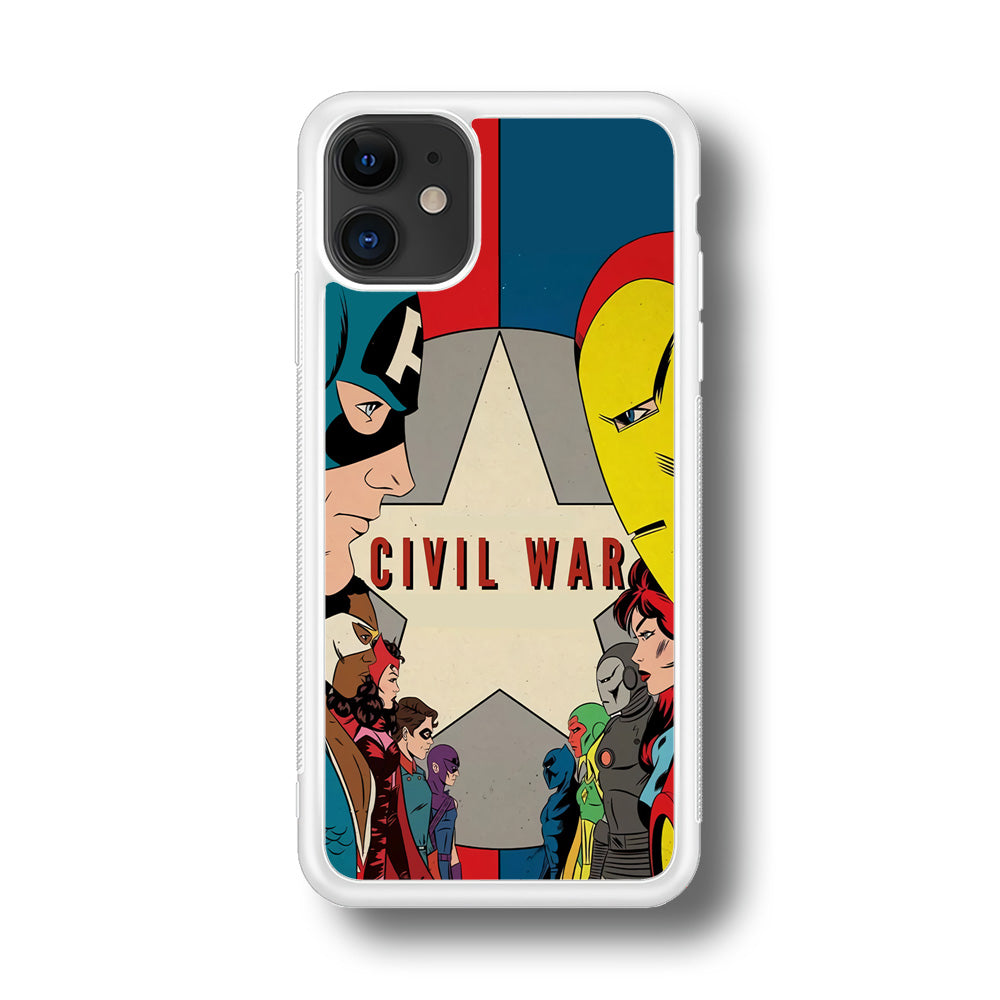 Avengers Civil War Comic iPhone 11 Case