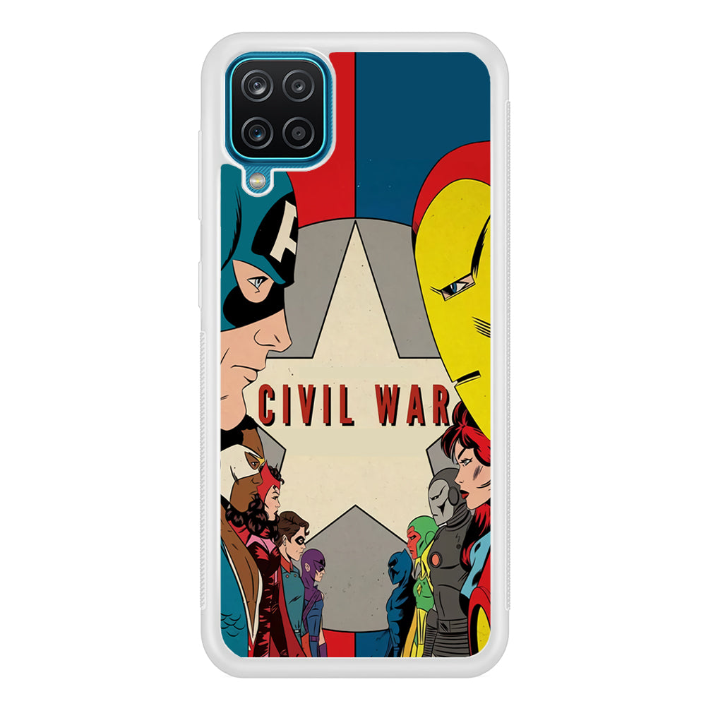 Avengers Civil War Comic Samsung Galaxy A12 Case