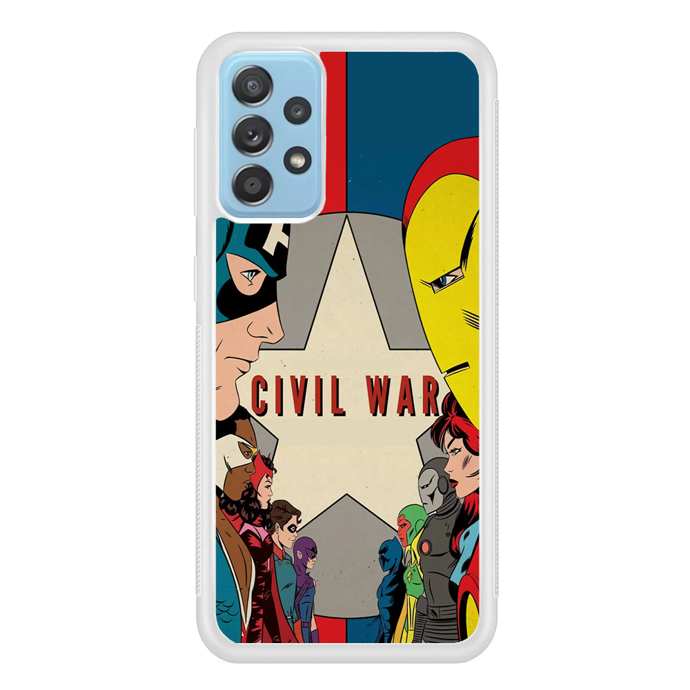 Avengers Civil War Comic Samsung Galaxy A52 Case