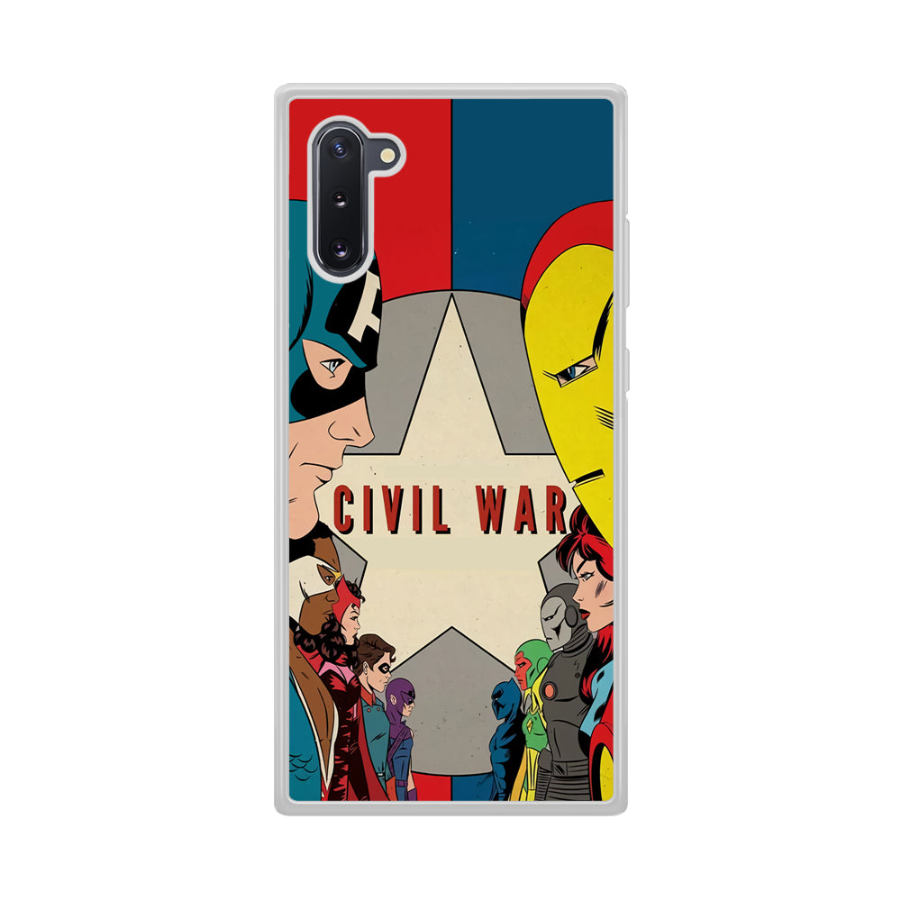 Avengers Civil War Comic Samsung Galaxy Note 10 Case