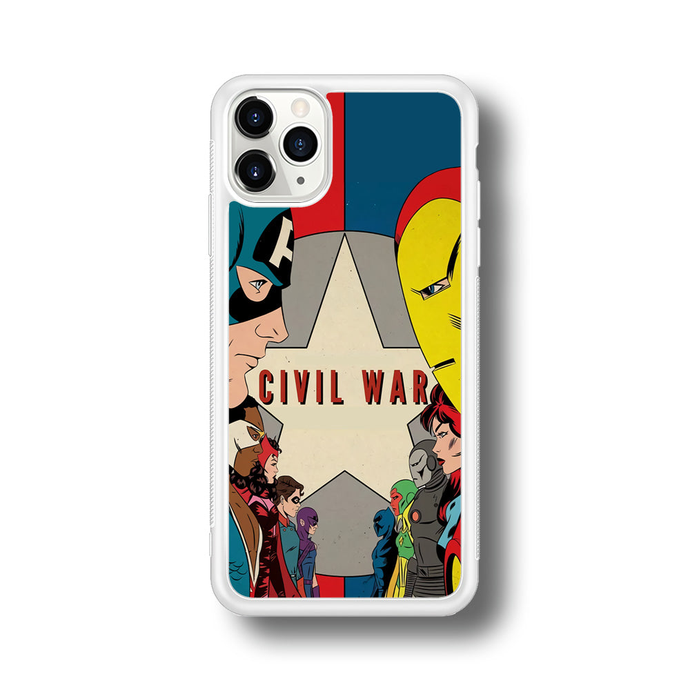 Avengers Civil War Comic iPhone 11 Pro Case