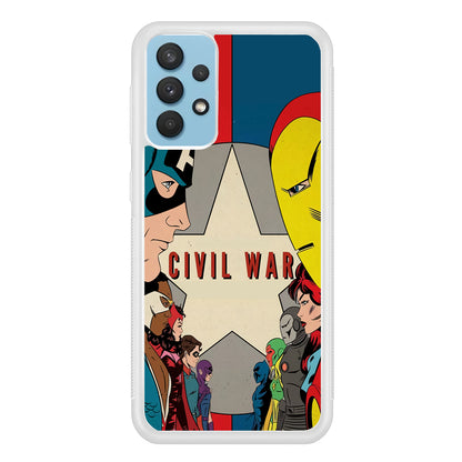 Avengers Civil War Comic Samsung Galaxy A32 Case