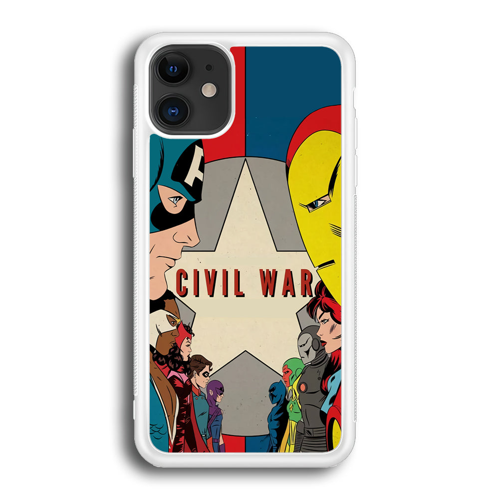 Avengers Civil War Comic iPhone 12 Case