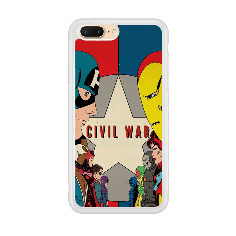 Avengers Civil War Comic iPhone 8 Plus Case