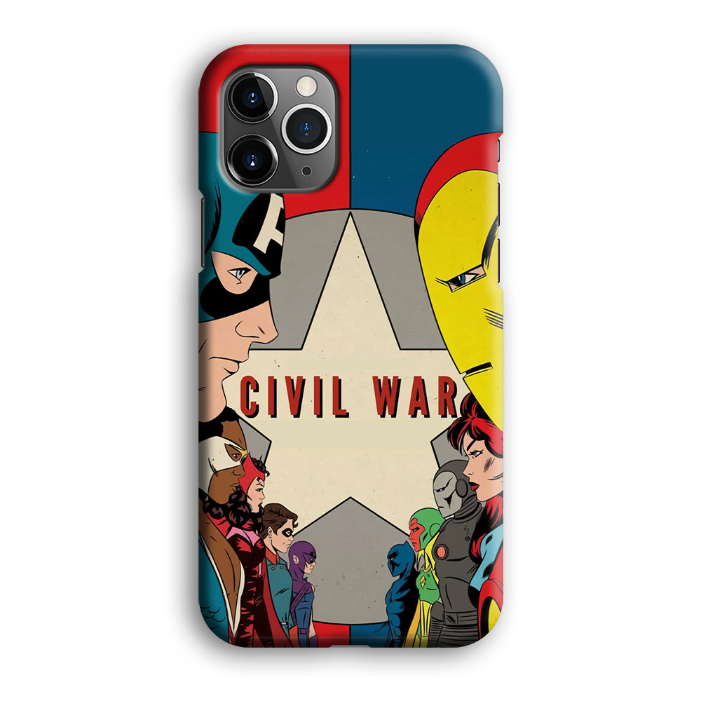 Avengers Civil War Comic iPhone 12 Pro Max Case