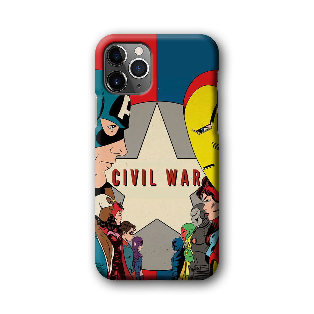 Avengers Civil War Comic iPhone 11 Pro Case