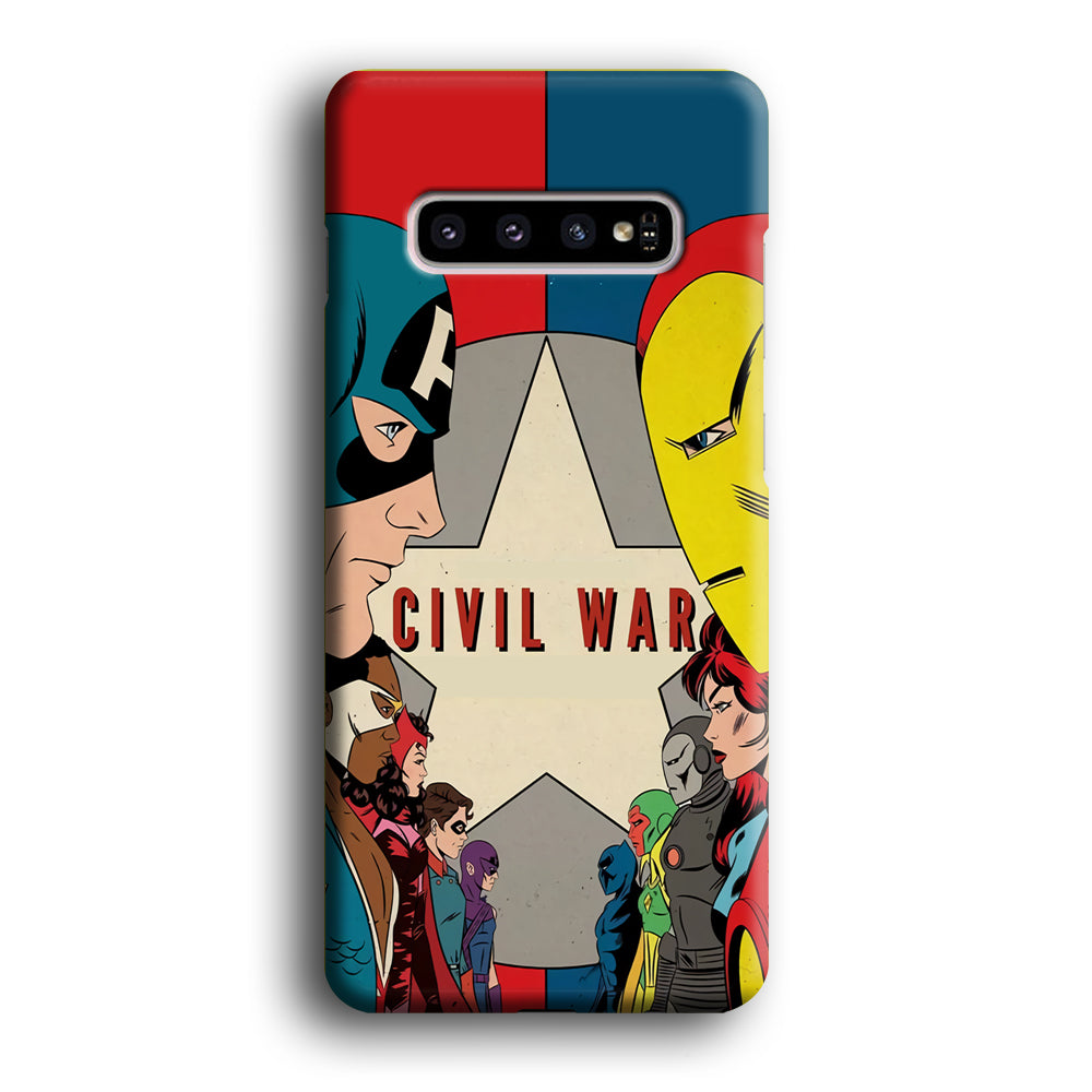 Avengers Civil War Comic Samsung Galaxy S10 Case